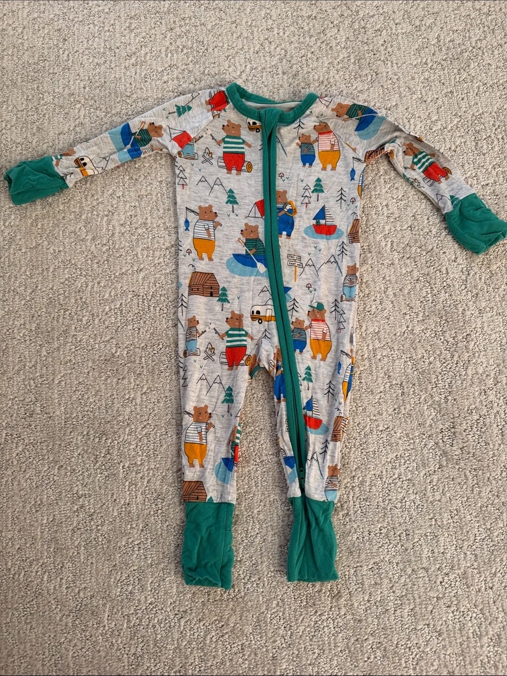Little Sleepies Papa Bear Zippy - Picture 1 of 4